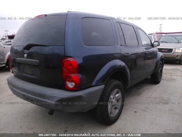 1D4HD38K15F548272 - 2005 DODGE DURANGO ST Dark Blue photo 4