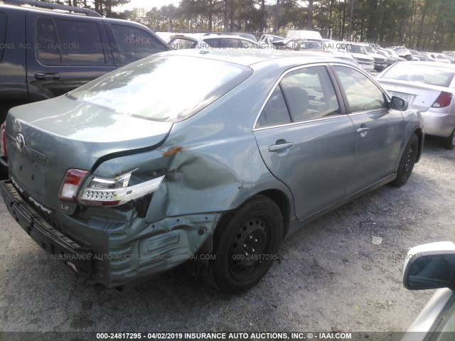 4T1BF3EK9AU535854 - 2010 TOYOTA CAMRY SE/LE/XLE BLUE photo 4