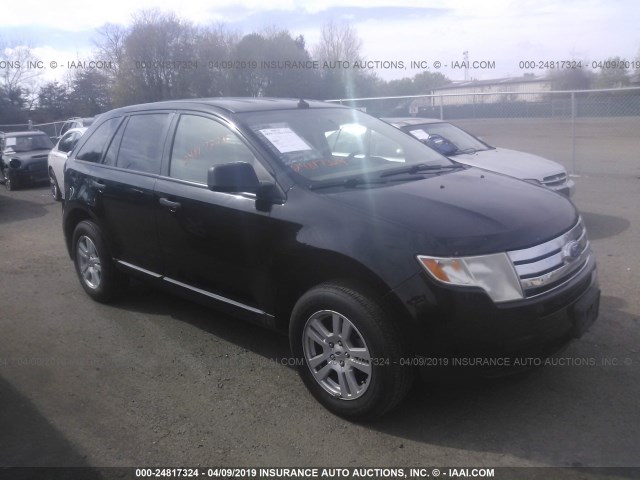 2FMDK36C37BB13850 - 2007 FORD EDGE SE BLACK photo 1