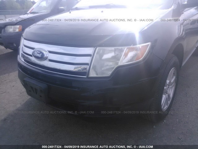 2FMDK36C37BB13850 - 2007 FORD EDGE SE BLACK photo 6