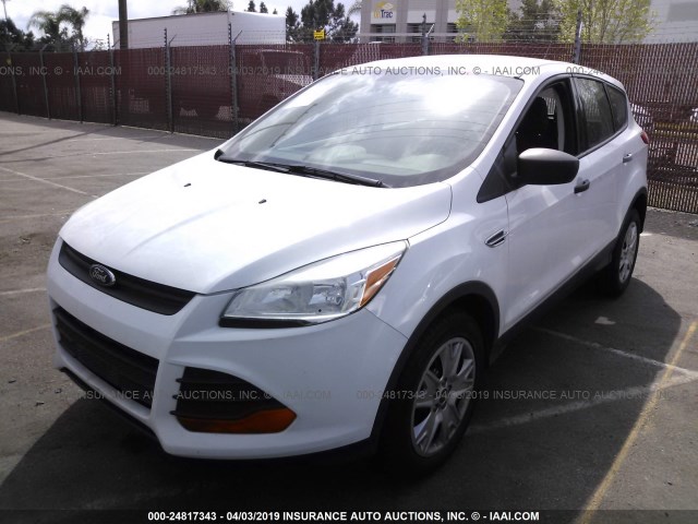 1FMCU0F75DUC48535 - 2013 FORD ESCAPE S WHITE photo 2