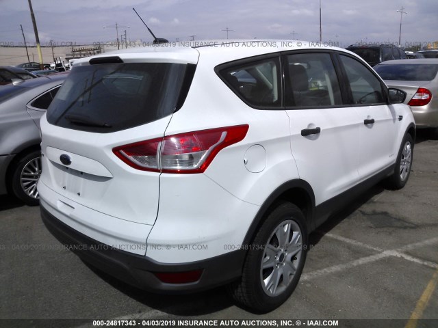 1FMCU0F75DUC48535 - 2013 FORD ESCAPE S WHITE photo 4