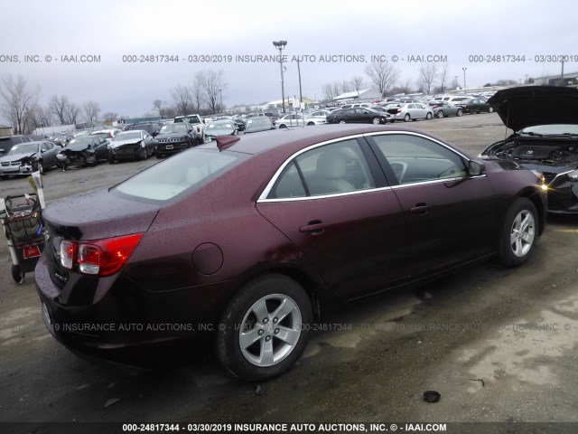 1G11C5SL3FF313901 - 2015 CHEVROLET MALIBU 1LT 勃艮第红 照片 4