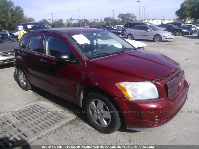 1B3HB28B77D182010 - 2007 DODGE CALIBER RED photo 1