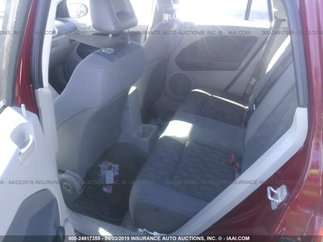 1B3HB28B77D182010 - 2007 DODGE CALIBER RED photo 8