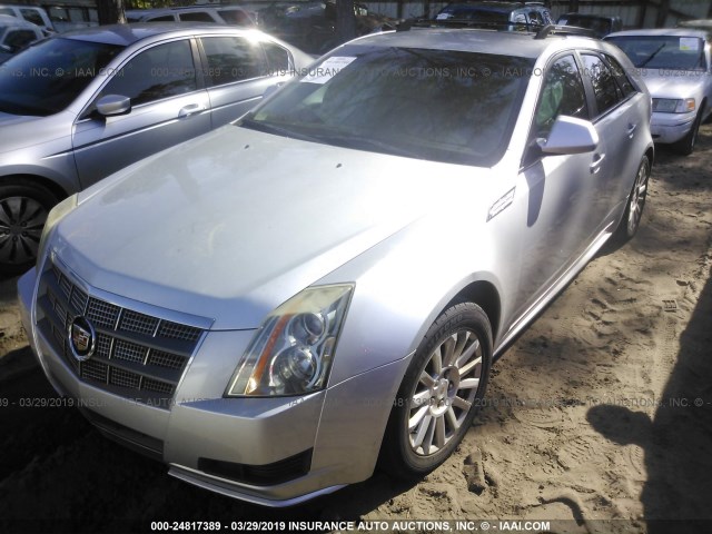 1G6DE8EG8A0116767 - 2010 CADILLAC CTS LUXURY COLLECTION SILVER photo 2