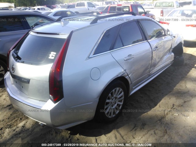 1G6DE8EG8A0116767 - 2010 CADILLAC CTS LUXURY COLLECTION SILVER photo 4