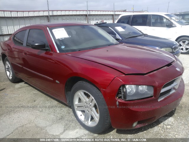 2B3KA43G87H680209 - 2007 DODGE CHARGER SE/SXT BURGUNDY photo 1