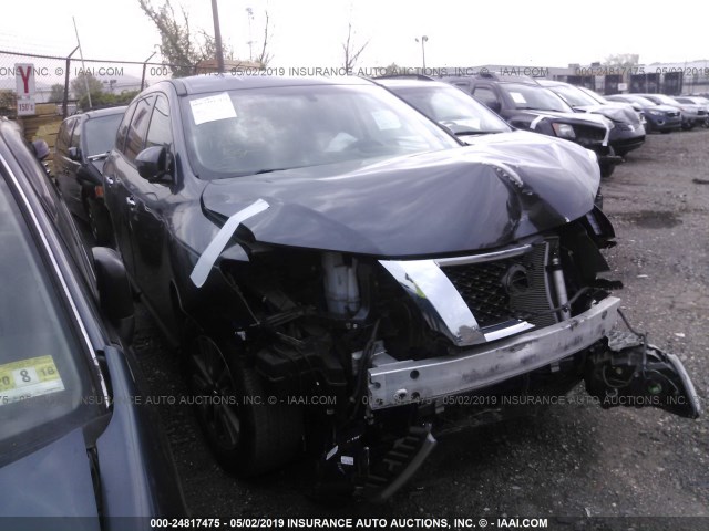 5N1AR2MM4EC691473 - 2014 NISSAN PATHFINDER S/SV/SL/PLATINUM GRAY photo 1