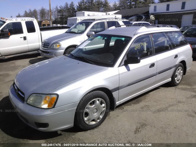 4S3BH635927303090 - 2002 SUBARU LEGACY L SILVER photo 2