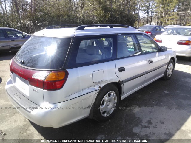 4S3BH635927303090 - 2002 SUBARU LEGACY L SILVER photo 4