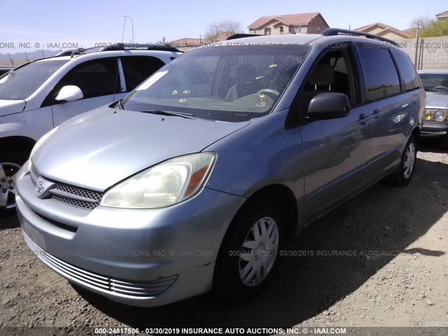 5TDZA23C74S136747 - 2004 TOYOTA SIENNA CE/LE GRAY photo 2