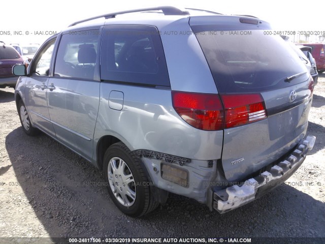 5TDZA23C74S136747 - 2004 TOYOTA SIENNA CE/LE GRAY photo 3