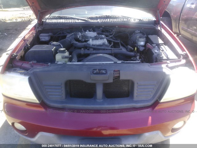 5LMEU78H53ZJ24643 - 2003 LINCOLN AVIATOR Qırmızı foto 10