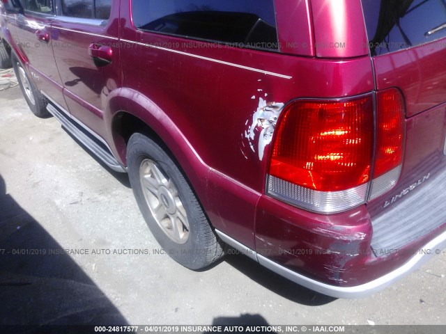 5LMEU78H53ZJ24643 - 2003 LINCOLN AVIATOR Qırmızı foto 6