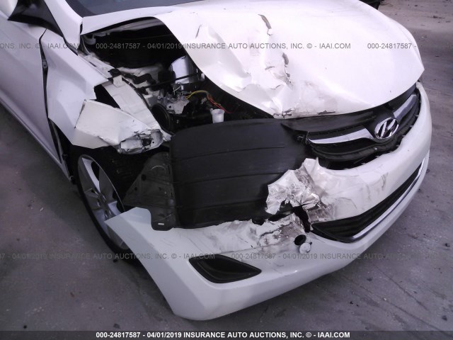 5NPDH4AE0DH361071 - 2013 HYUNDAI ELANTRA GLS/LIMITED WHITE photo 6