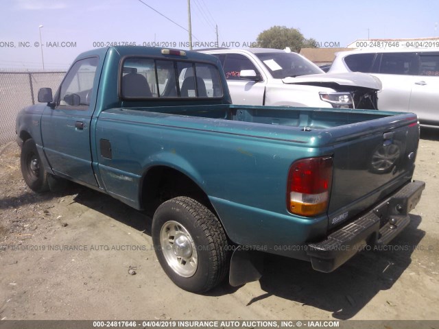 1FTCR10AXTUA80387 - 1996 FORD RANGER GREEN photo 3