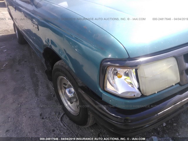 1FTCR10AXTUA80387 - 1996 FORD RANGER GREEN photo 6