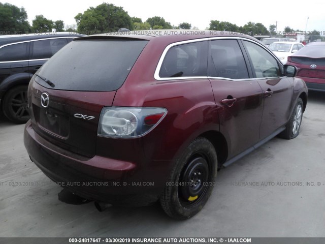 JM3ER2W3XA0323361 - 2010 MAZDA CX-7 RED photo 4