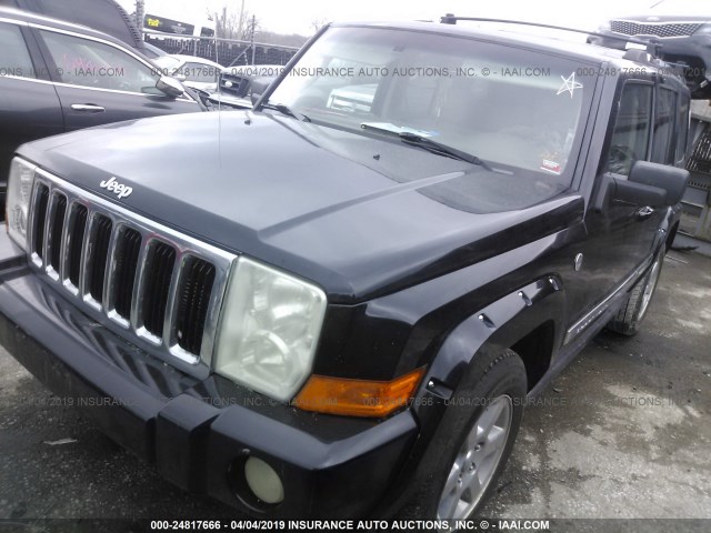 1J8HG58N56C106150 - 2006 JEEP COMMANDER LIMITED BLACK photo 2