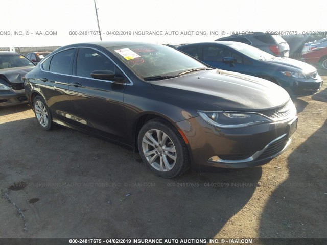 1C3CCCAB8GN145455 - 2016 CHRYSLER 200 LIMITED GRAY photo 1