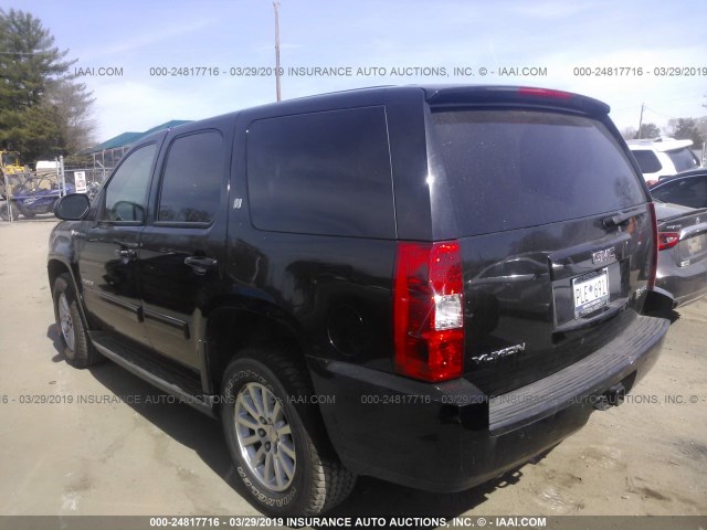 1GKS2FFJ3BR304898 - 2011 GMC YUKON HYBRID BLACK photo 3