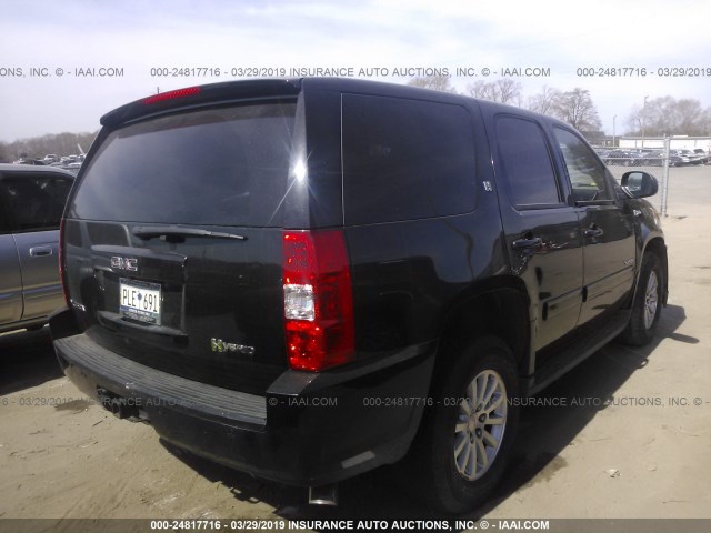 1GKS2FFJ3BR304898 - 2011 GMC YUKON HYBRID BLACK photo 4