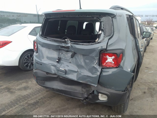 ZACCJBAB2JPH37878 - 2018 JEEP RENEGADE SPORT Մոխրագույն լուսանկար 6