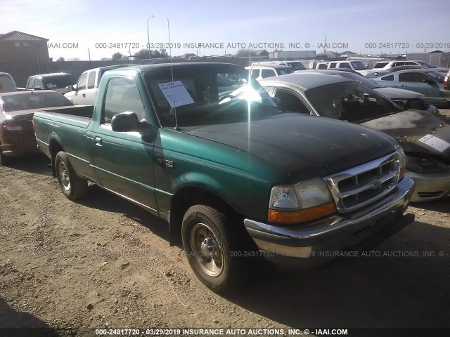 1FTYR10U9WUA46185 - 1998 FORD RANGER GREEN photo 1