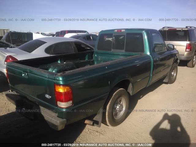 1FTYR10U9WUA46185 - 1998 FORD RANGER GREEN photo 4