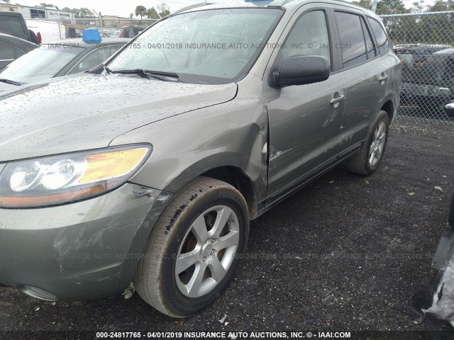 5NMSH73E67H113351 - 2007 HYUNDAI SANTA FE SE/LIMITED GREEN photo 6