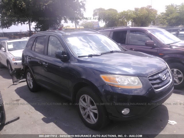 5NMSHDAG0AH407015 - 2010 HYUNDAI SANTA FE SE Dark Blue photo 1