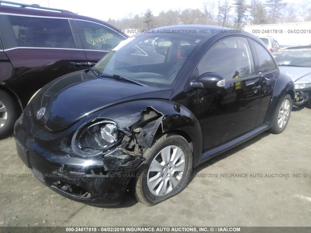 3VWPG31C18M523148 - 2008 VOLKSWAGEN NEW BEETLE S BLACK photo 2