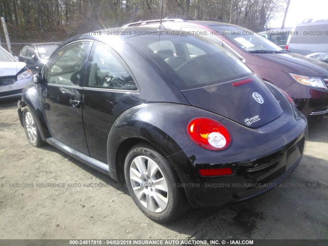 3VWPG31C18M523148 - 2008 VOLKSWAGEN NEW BEETLE S BLACK photo 3