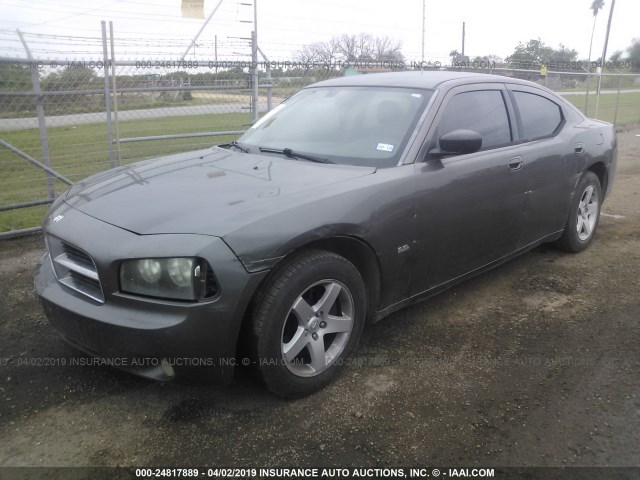 2B3KA33V59H595579 - 2009 DODGE CHARGER SXT GRAY photo 2