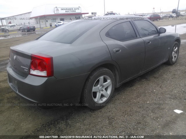 2B3KA33V59H595579 - 2009 DODGE CHARGER SXT GRAY photo 4