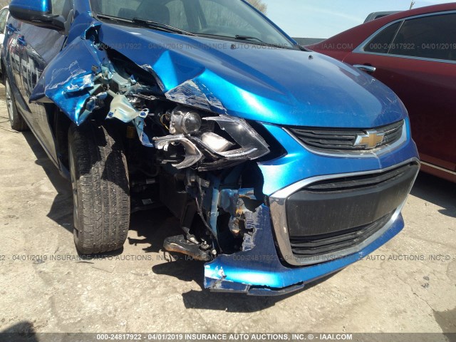 1G1JB5SH2H4134990 - 2017 CHEVROLET SONIC LS 蓝色 照片 6