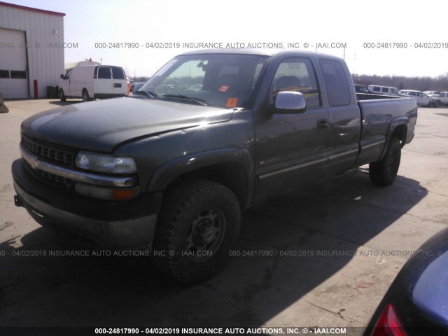 1GCGK29U1YE242966 - 2000 CHEVROLET SILVERADO K2500 GRAY photo 2