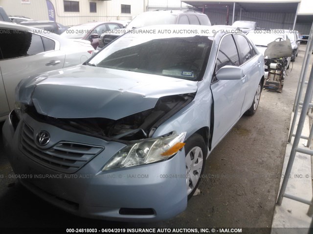 4T1BE46K57U667400 - 2007 TOYOTA CAMRY NEW GENERAT CE/LE/XLE/SE Light Blue photo 2