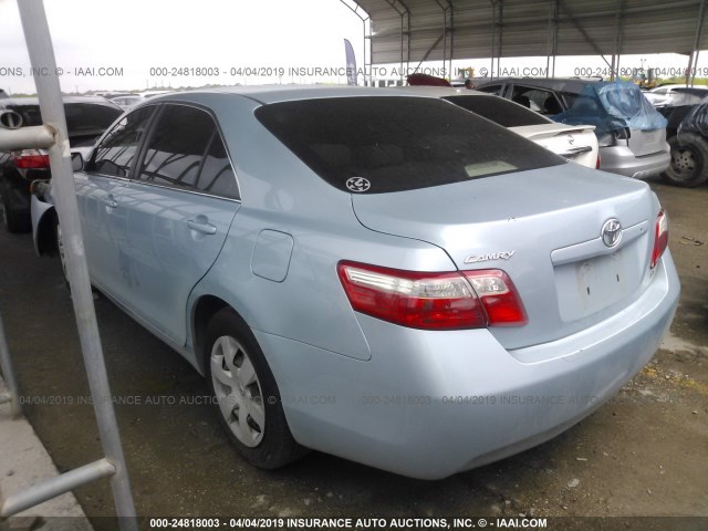 4T1BE46K57U667400 - 2007 TOYOTA CAMRY NEW GENERAT CE/LE/XLE/SE Light Blue photo 3