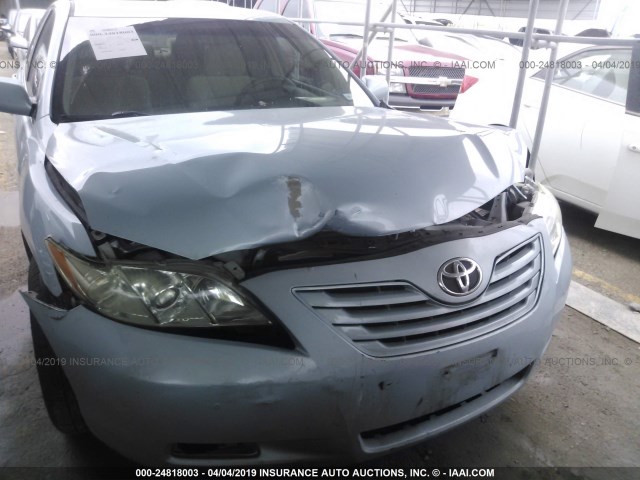 4T1BE46K57U667400 - 2007 TOYOTA CAMRY NEW GENERAT CE/LE/XLE/SE Light Blue photo 6