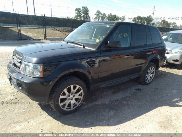 SALSF25429A203969 - 2009 LAND ROVER RANGE ROVER SPORT HSE BLACK photo 2