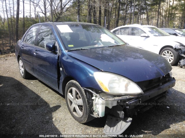 JA3AJ36E94U041259 - 2004 MITSUBISHI LANCER LS BLUE photo 1