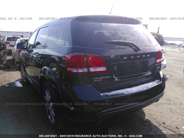 3C4PDDEG4HT615634 - 2017 DODGE JOURNEY GT BLACK photo 3