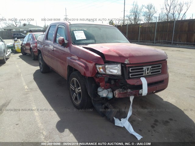 2HJYK16576H513946 - 2006 HONDA RIDGELINE RTL RED photo 1