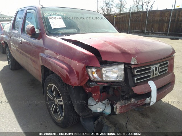 2HJYK16576H513946 - 2006 HONDA RIDGELINE RTL RED photo 6