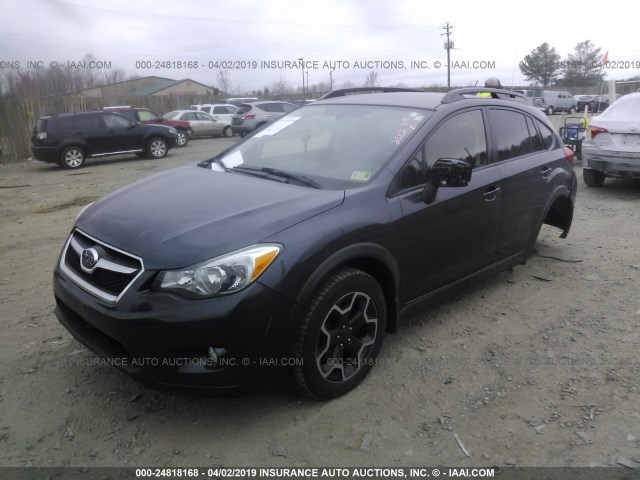 JF2GPACC5D2211793 - 2013 SUBARU XV CROSSTREK 2.0 PREMIUM GRAY photo 2