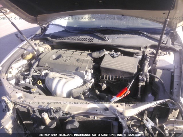 4T4BF3EK9BR151838 - 2011 TOYOTA CAMRY SE/LE/XLE TAN photo 10