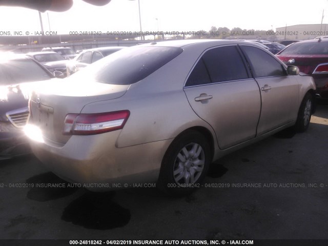 4T4BF3EK9BR151838 - 2011 TOYOTA CAMRY SE/LE/XLE TAN photo 4