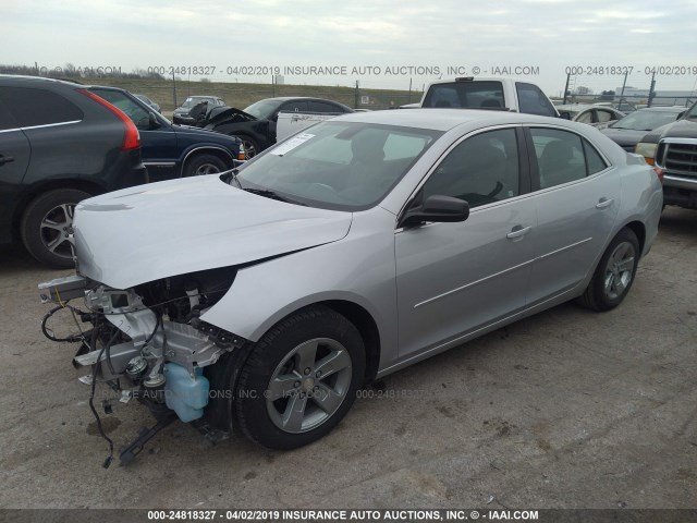 1G11B5SL7EF154396 - 2014 CHEVROLET MALIBU LS SILVER photo 2